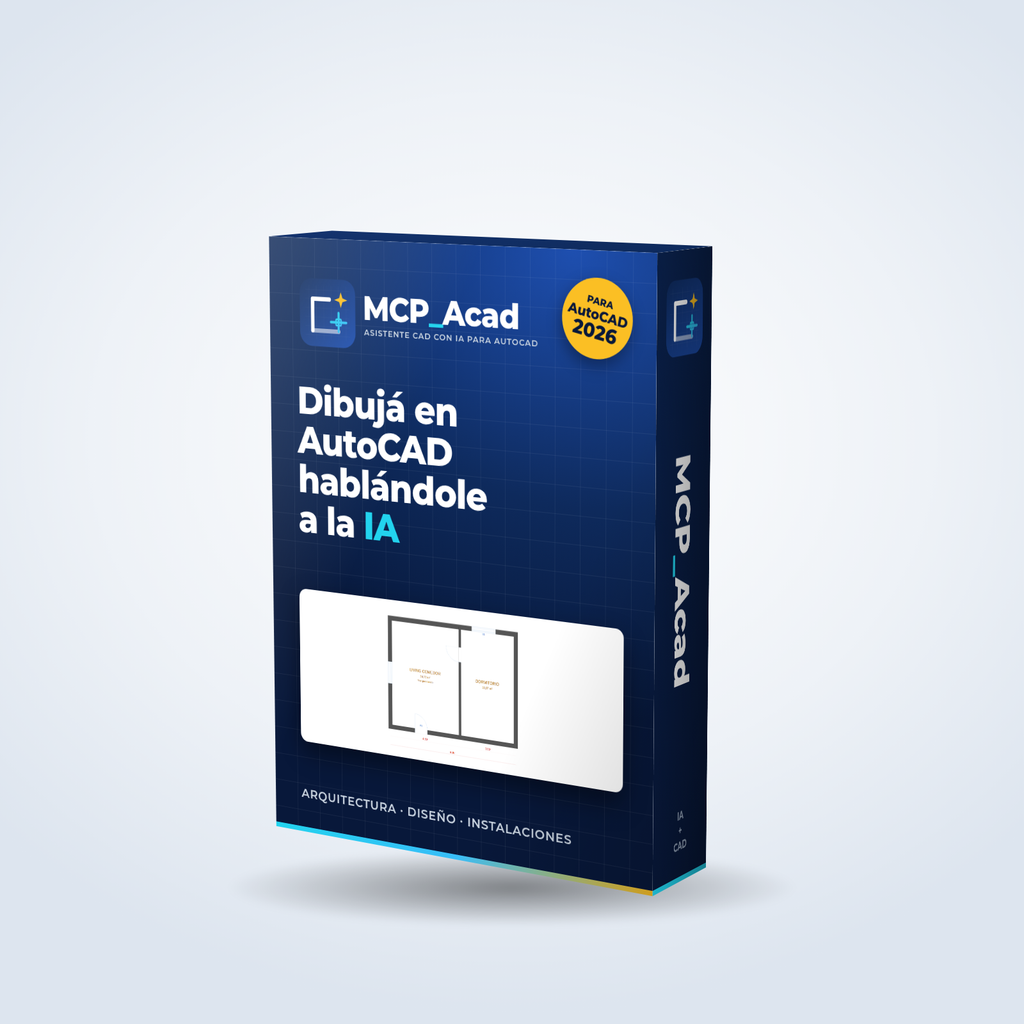 Caja de MCP_Acad, asistente CAD con IA para AutoCAD 2026